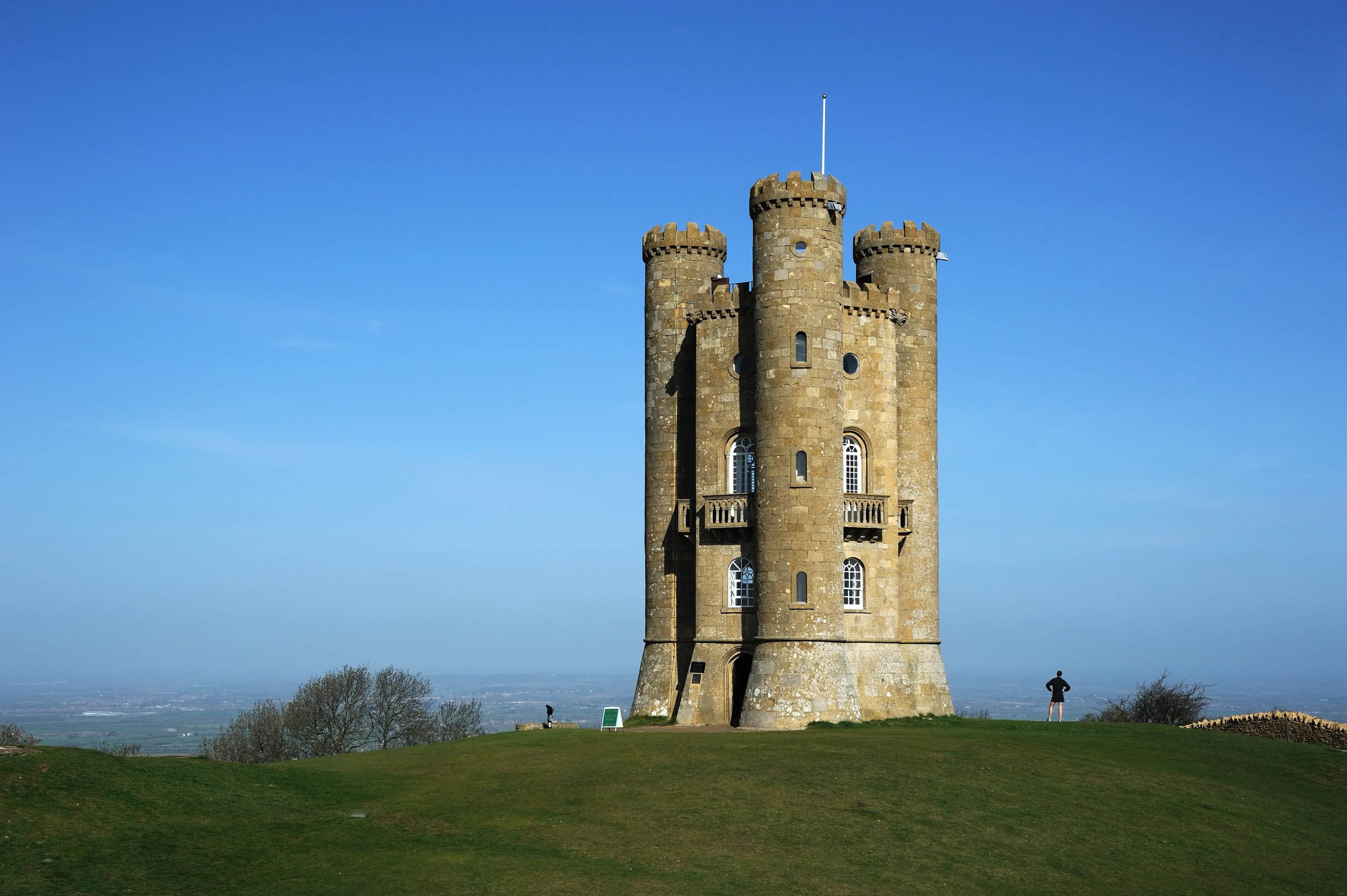 Broadway Tower on the Cotswold escarpment