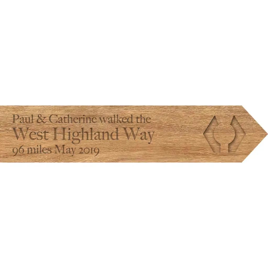 Personalised National Trail souvenir sign