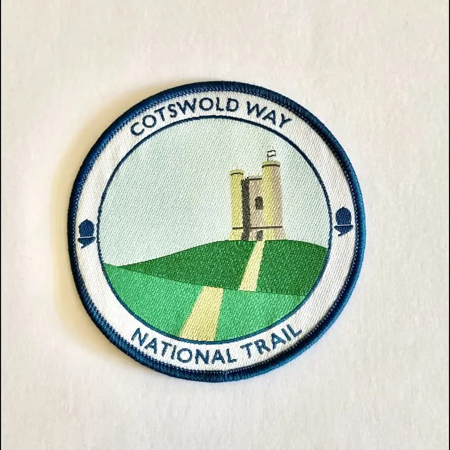 Cotswold Way woven sew-on badge