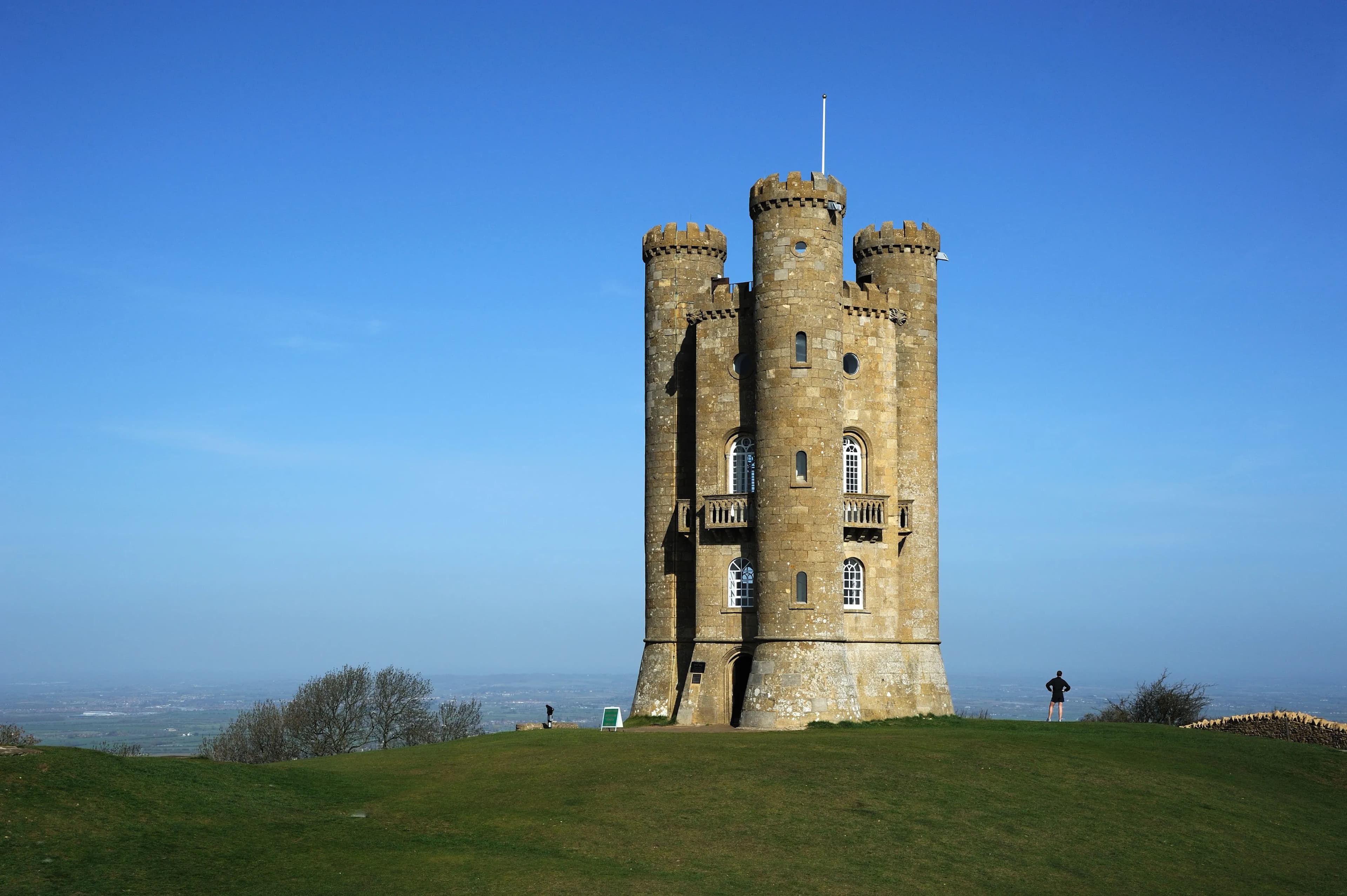 Broadway Tower on the Cotswold escarpment