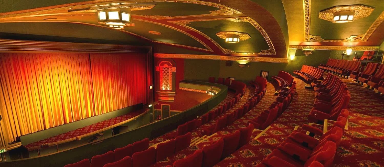 The Art Deco auditorium of The Regal Cinema in Evesham