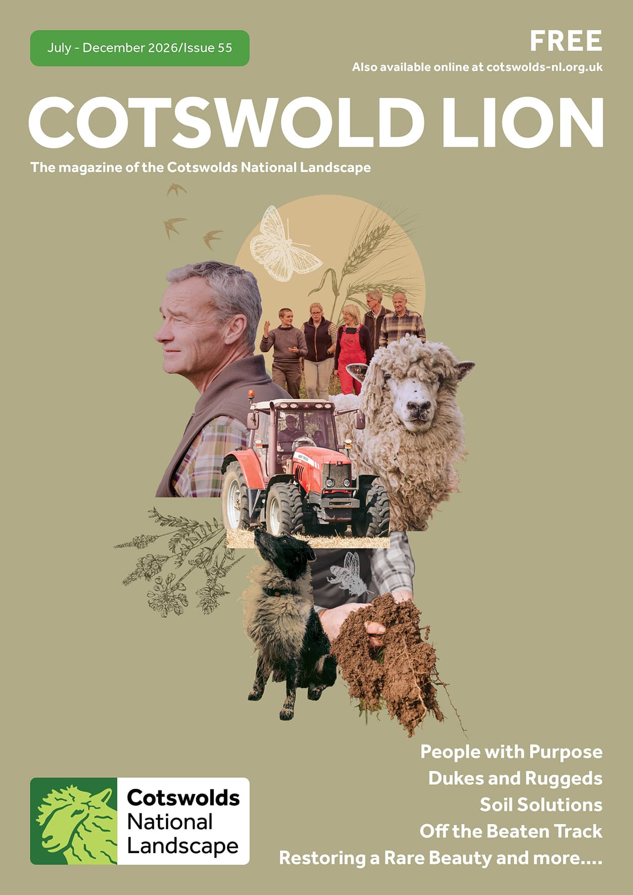 Front cover of Cotswold Lion magazine issue 55