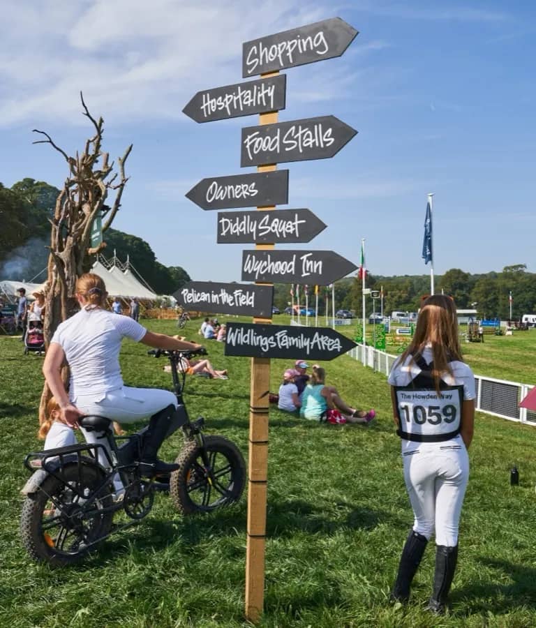 Horse and rider competing at Cornbury House Horse Trials