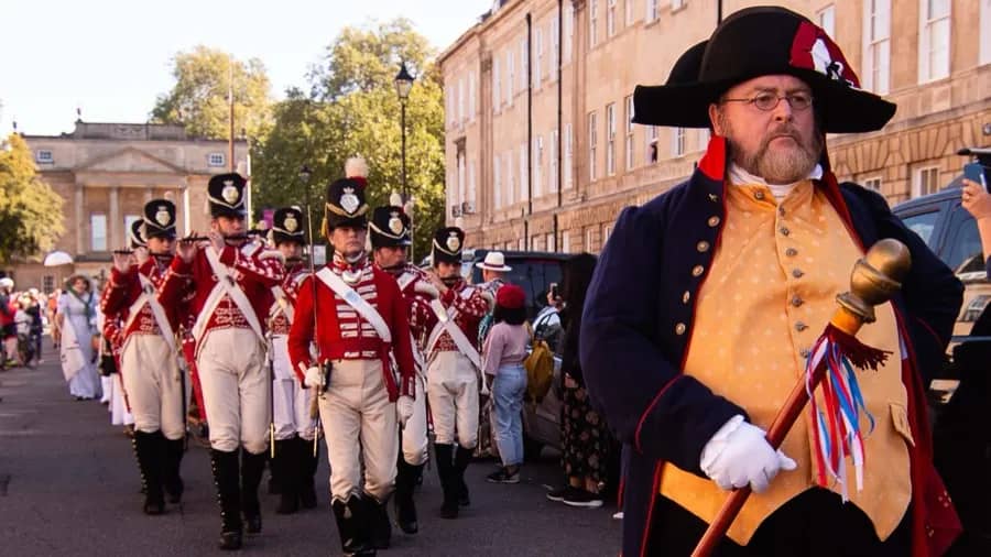 Costumed promenade at the Jane Austen Festival in Bath